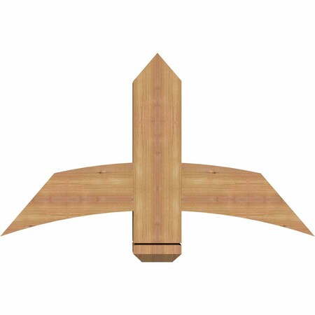 Ekena Millwork Bellingham Timber Gable Bracket, Western Red Cedar, 36"W x 21"H x 5 1/2"D x 5 1/2"F, 14/12 Pitch GBW036X21X0606BEL00SWR